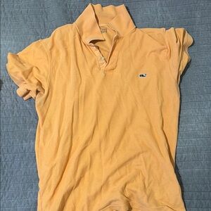 Vineyard Vines Men's Orange Polo, Size M